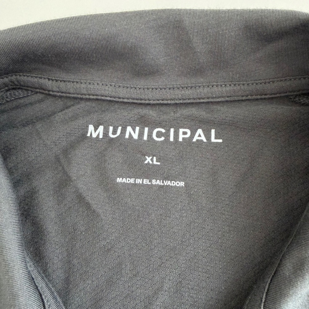 Municipal Sport Utility Gear Mens XL Drirelease Polo Shirt Gray Short Sleeve - Picture 4 of 7